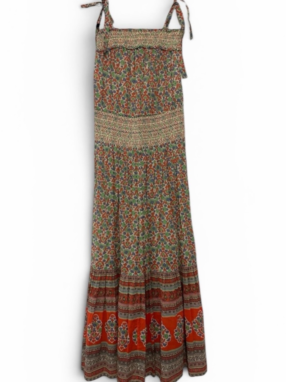 Tory Burch Legacy Paisley Smocked Sundress size M - Picture 3 of 8